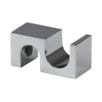 Robe hook Square Style for 3/8″ glass – Chrome Finish
