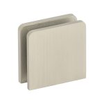 Wall-to-Glass Clamp – Brushed Nickel