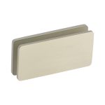 Glass-to-Glass 180 Degree Clamp (Full Plates) – Brushed Nickel