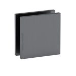 Wall-to-Glass Square Edge Clamp – Polished Gun Metal