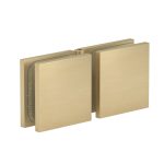 Glass-to-Glass Adjustable Square Edge Clamp – Gold Brushed