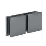 Glass-to-Glass Adjustable Square Edge Clamp – Polished Gun Metal