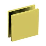 Glass Clip 2″ x 2″ – Polished Brass
