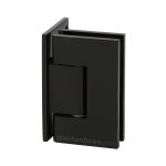 Wall-to-Glass Offset Back Malibu Hinge – Matte Black