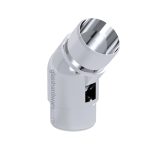 Adjustable Connector for Round Handrail – Polished Stainless