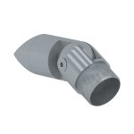 Pivotable Connector for Round Handrail To Post – Brushed Stainless