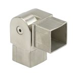 Square Adjustable Angle Connector for 1-9/16″ Tube S.S316 – Brushed Stainless