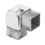 Square Adjustable Angle Connector For 1-9/16″” Tube S.S316 – Polished Stainless
