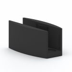 Sliding System Adjustable Floor Guide – Matte Black