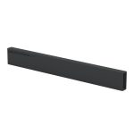 Stainless Steel Upper Track for Twin System 72″L – Matte Black
