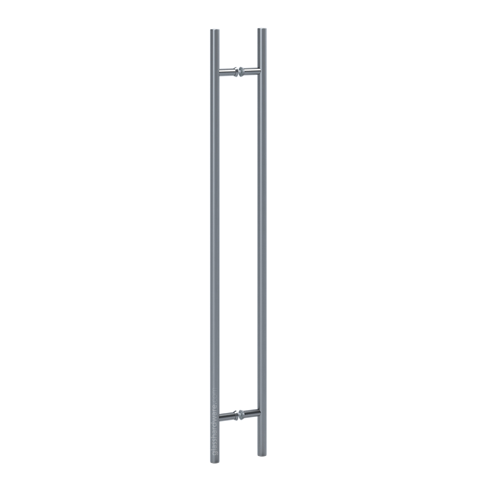 60" Round Commercial Ladder Handle - Brushed Stainless