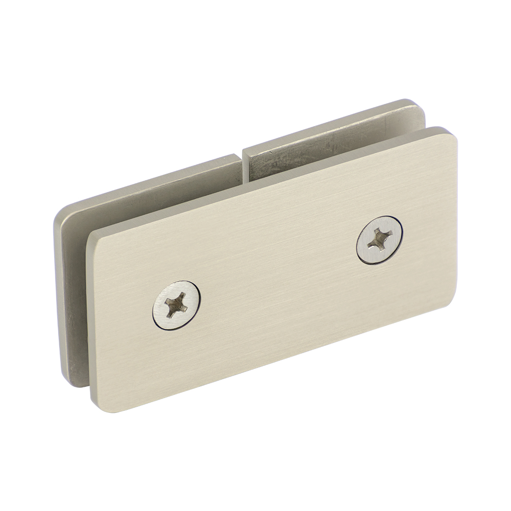 Glass-to-Glass 180 Degree Clamp (Split Face) - Brushed Nickel - Image 2