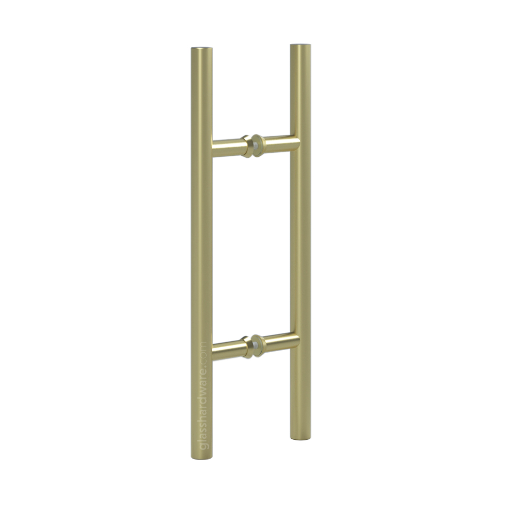 24″ Round Commercial Ladder Handle - Gold Brushed