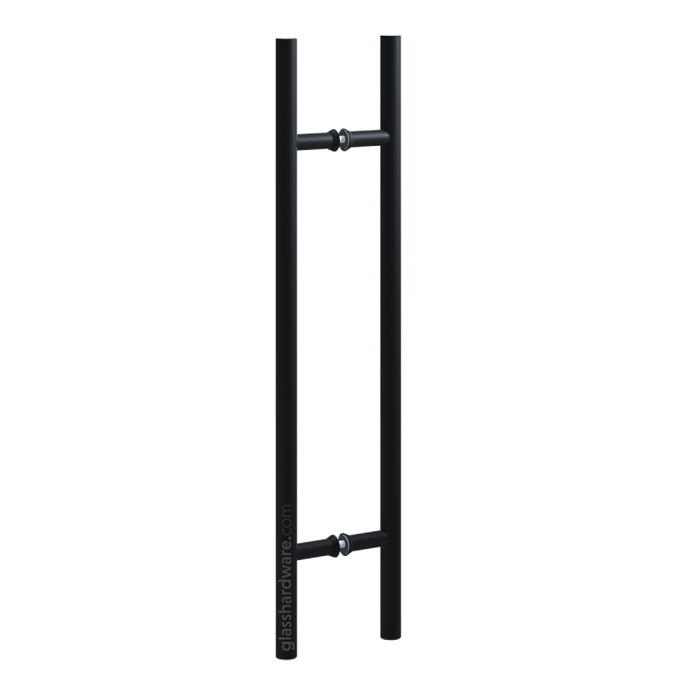 36" Round Commercial Ladder Handle - Matte Black