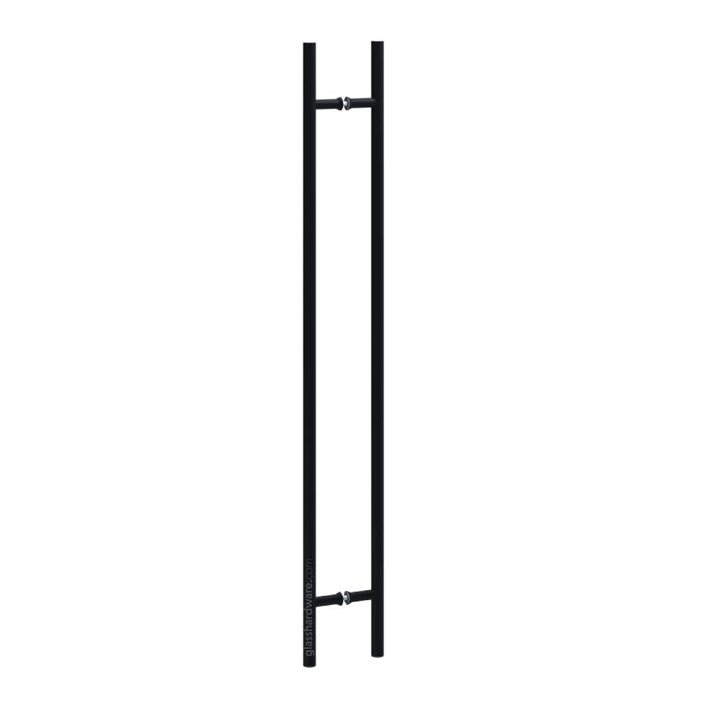 60" Round Commercial Ladder Handle - Matte Black