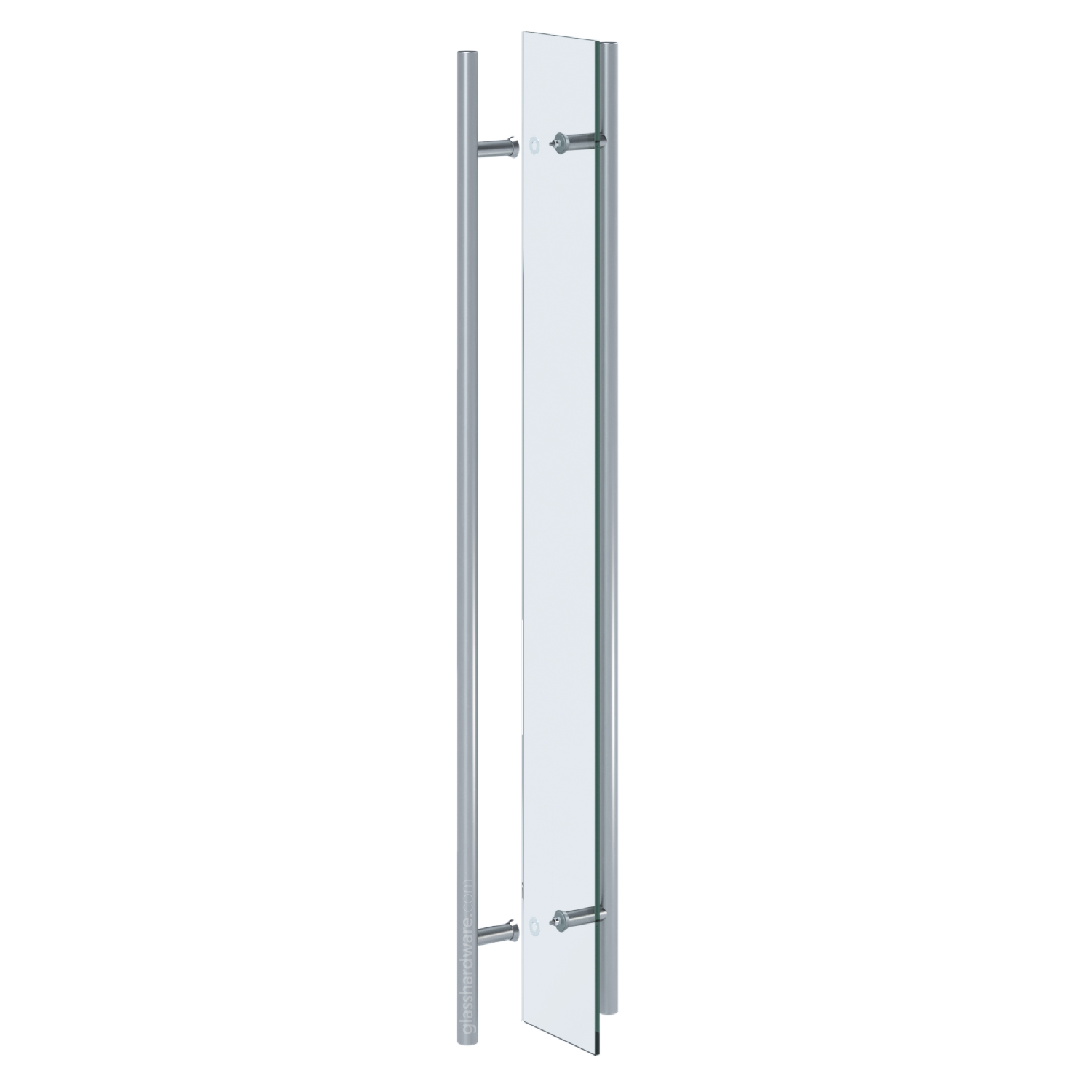 60" Round Commercial Ladder Handle - Brushed Stainless - Image 6