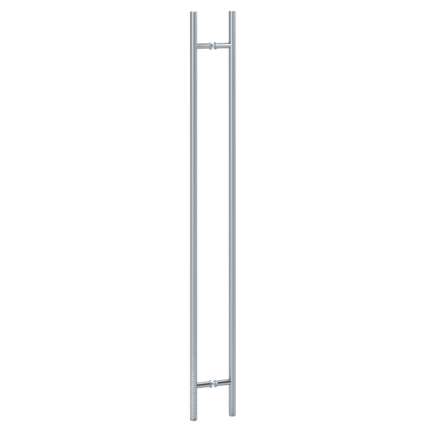 72" Round Commercial Ladder Handle - Brushed Stainless