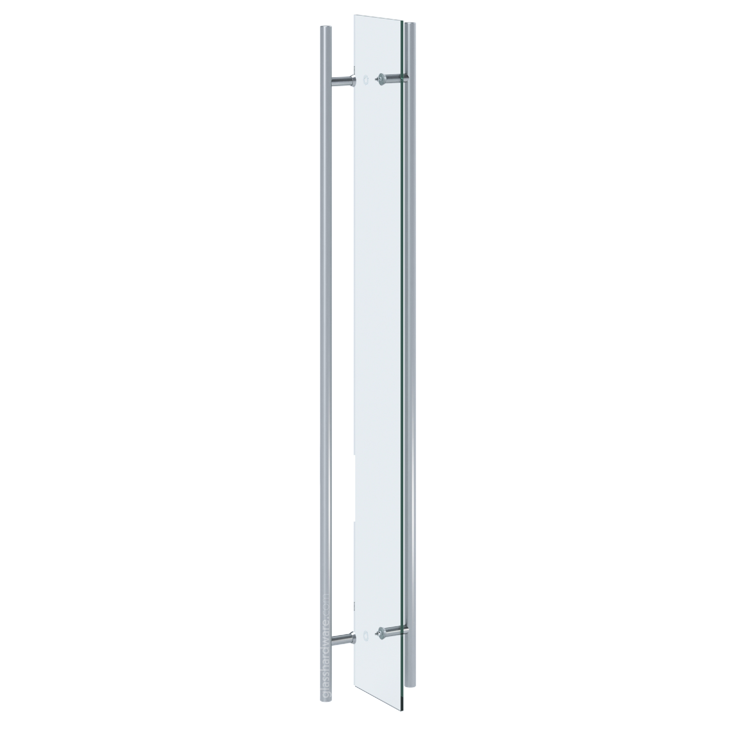 72" Round Commercial Ladder Handle - Brushed Stainless - Image 6