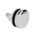 Glass-to-Track Connector For 38IGT Roller System – Chrome Finish