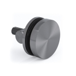 Glass-to-Track Connector for 38IGT Roller System -Polished Gun Metal