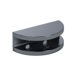 Shelf Clamp Half Moon Style – Polished Gun Metal