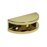 Shelf Clamp Half Moon Style – Polished Brass Finish