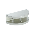 Shelf Clamp Half Moon Style for 1/2″ Glass – Br. Nickel Finish