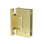 Adjustable Wall-to-Glass “H” Back Hinge – Gold Brushed