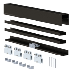 72″W x 80″H Bypass Sliding System – Oil Rubbed Bronze
