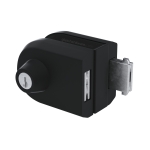 Slip-on Glass-to-Wall Door Lock – Matte Black