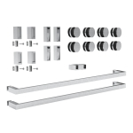 Twin Bypass Sliding System – Brushed Stainless