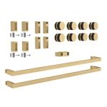 Twin Bypass Sliding System – Gold Brushed