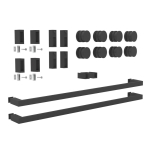 Twin Bypass Sliding System – Matte Black