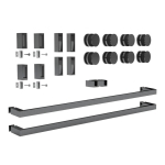 Twin Bypass Sliding System – Polished Gun Metal