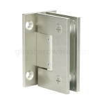 Adjustable Wall-to-Glass Full Back Hinge – Brushed Nickel