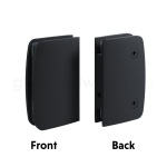 Glass Door Lock Receiver- Matte Black