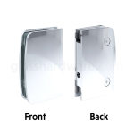 Glass Door Lock Receiver – Chrome Polished