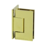 Wall-to-Glass Offset Back Malibu Hinge – Polished Brass