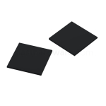End Caps for 1″ x 1″ Heavy Duty U-Channel – Matte Black