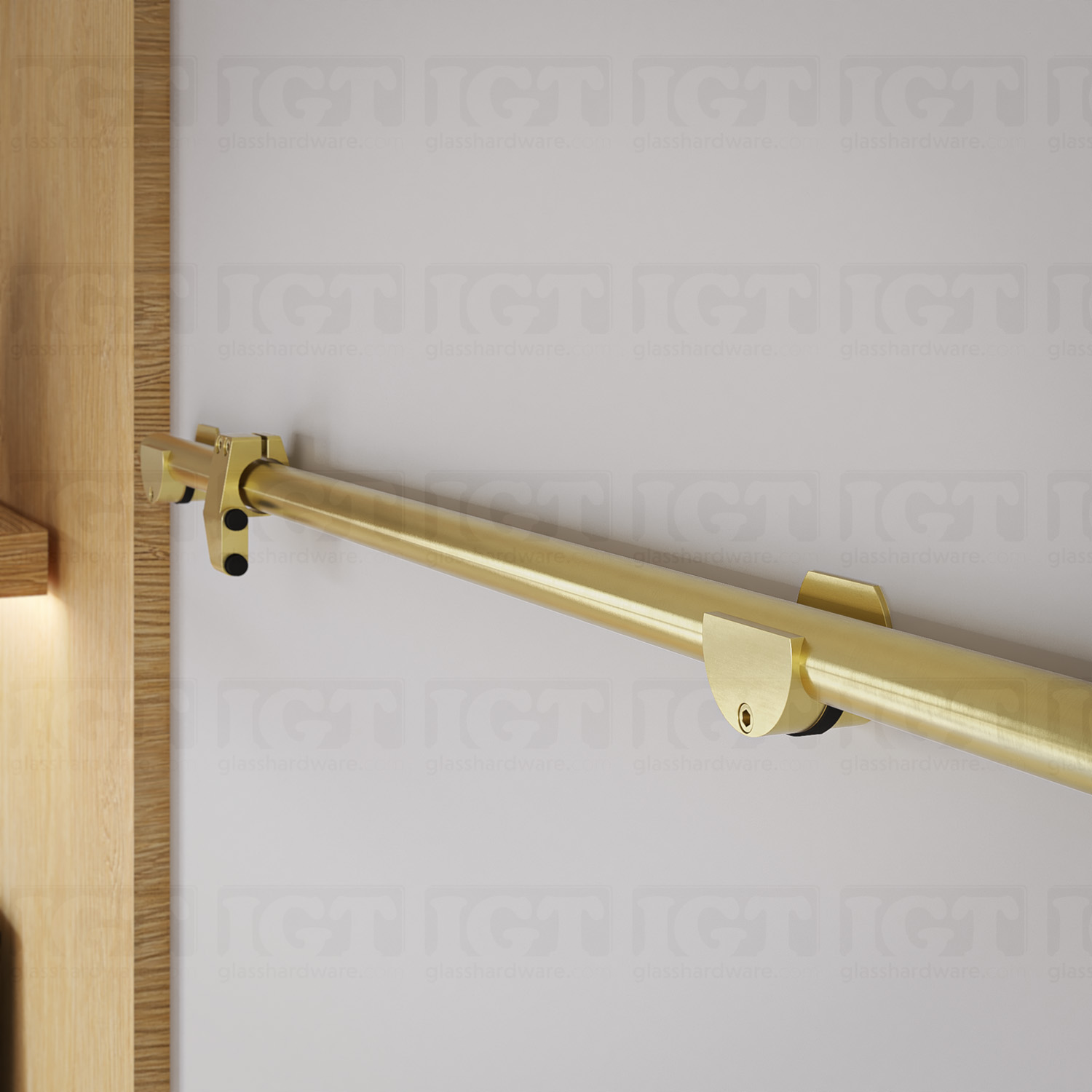 Stainless Steel Upper Track 144″ L x 1”D – Gold Brushed - Image 4