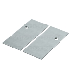 End Caps for Aventura System – Brushed Nickel