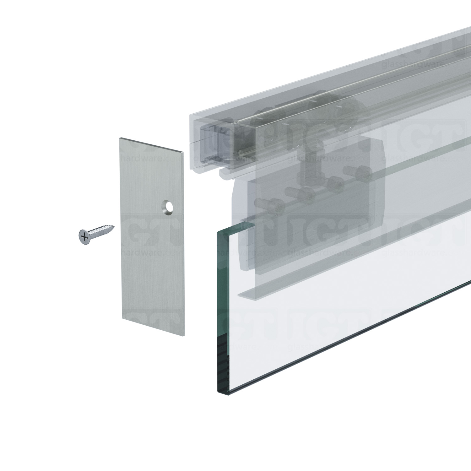 End Caps for Aventura System - Brushed Nickel - Image 6