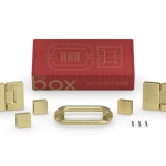 The Box®️ (180 G-G Hinge & 6″ Traditional Pull) – Gold Brushed