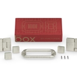 The Box®️ (180 G-G Hinge & 8″ Traditional Pull)  – Brushed Nickel