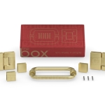 The Box®️ (180 G-G Hinge & 8″ Traditional Pull) – Gold Brushed