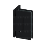 Heavy Duty Wall-to-Glass Offset Back Hinge – Matte Black