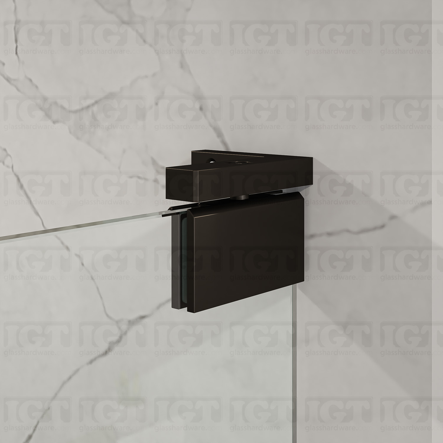 Left or Right Wall Mount Pivot Hinge - Oil Rubbed Bronze - Image 3