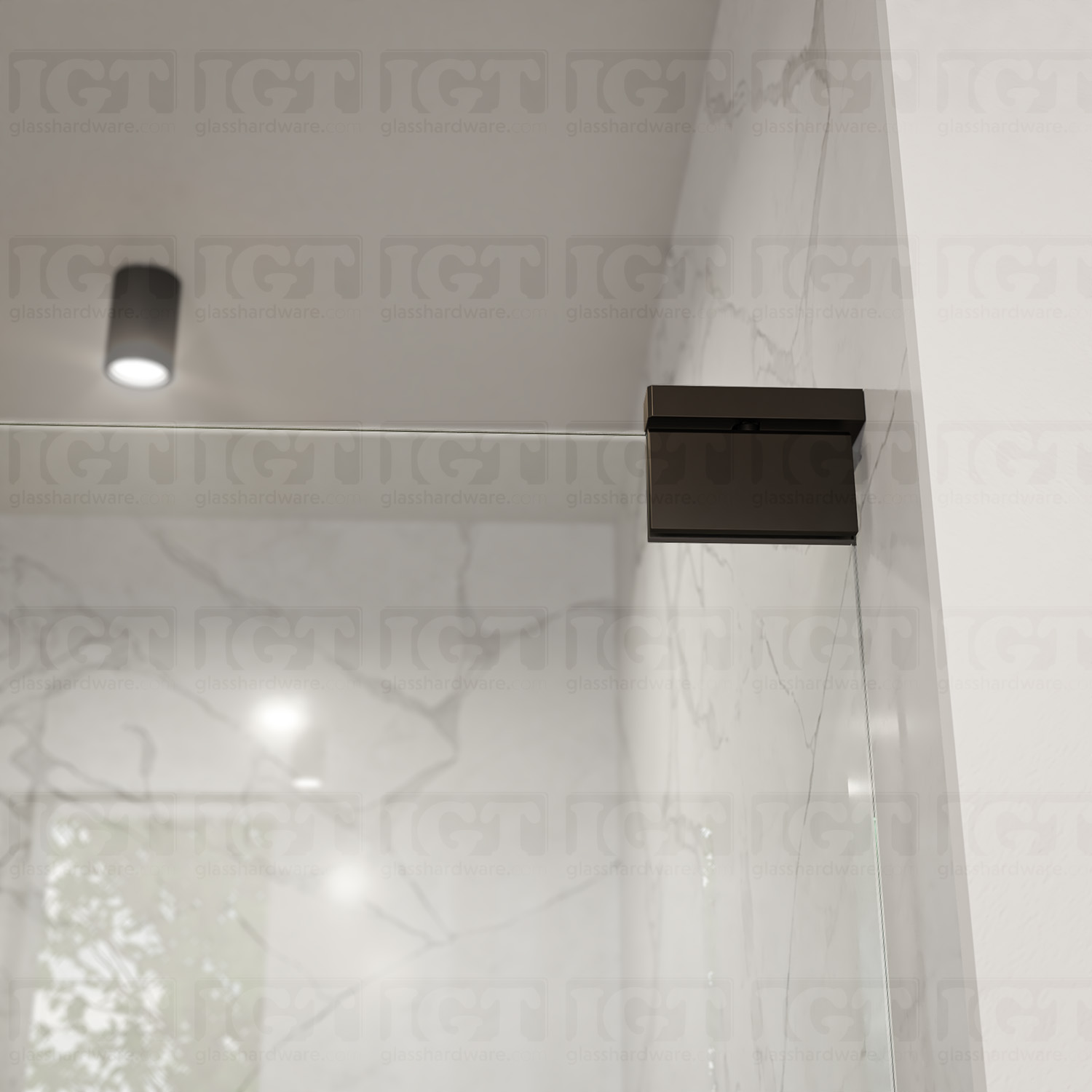 Left or Right Wall Mount Pivot Hinge - Oil Rubbed Bronze - Image 5