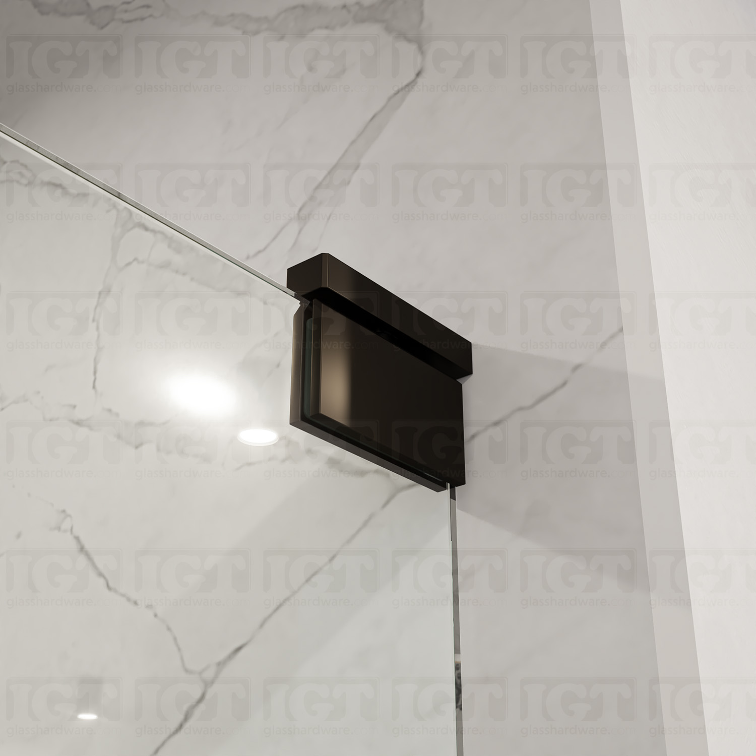 Left or Right Wall Mount Pivot Hinge - Oil Rubbed Bronze - Image 4