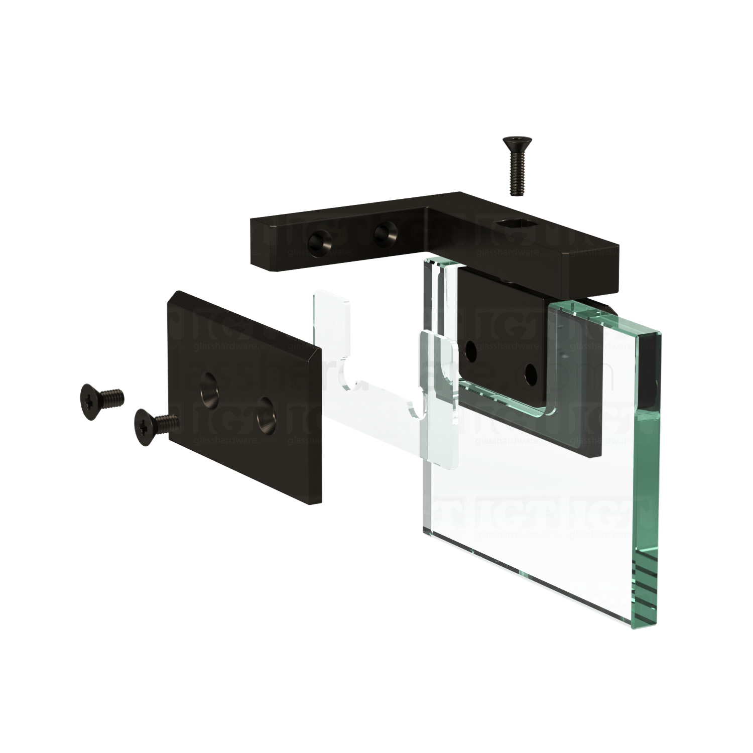 Left or Right Wall Mount Pivot Hinge - Oil Rubbed Bronze - Image 8